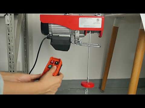 220 Lbs Lift Electric Cable Hoist with Wireless Remote Control