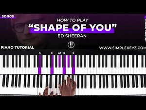 How To Play "SHAPE OF YOU" By Ed Sheeran | Piano Tutorial (Beginner Lesson)