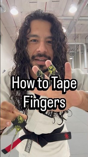 How to Tape Fingers #judo #jiujitsu #grips