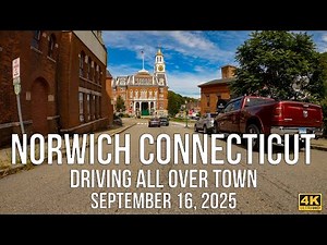 Driving Through Norwich, Connecticut | 4K POV Tour