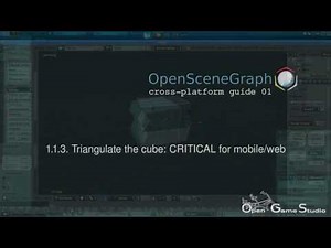 1.1. Create a cube. OpenSceneGraph cross-platform guide 01