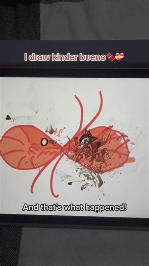 Sweet Drawing of Kinder Bueno Chocolate