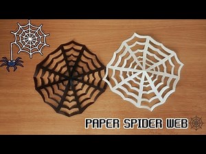 DIY PAPER SPIDER WEB HALLOWEEN EASY CUTTING TUTORIAL CRAFT HOW TO MAKE STEP BY DIY ‪@OrigamiCraftsman‬