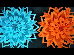 Amazing 3D Paper Snowflake Making for Christmas Decor | DIY Easy Paper Crafts 🎄❄️