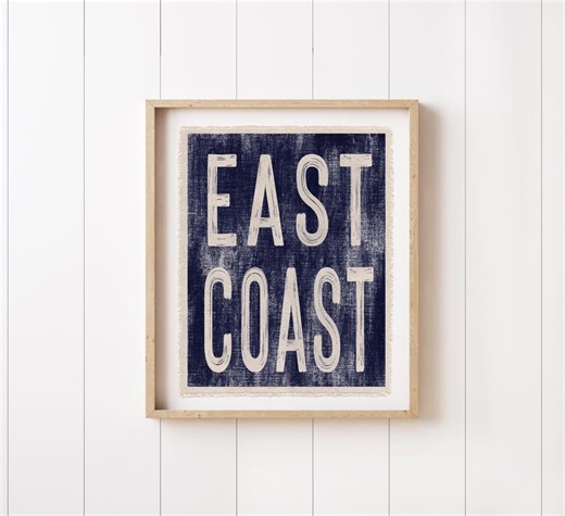 Beach Wall Decor, East Coast Canvas Poster, Surf Tapestry Flag, Coastal Wall Art Banner - Etsy