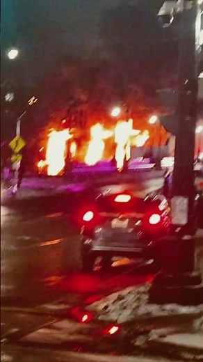 Massive Fire Downtown Binghamton at 1 Court St #fire #breakingnews #binghamton