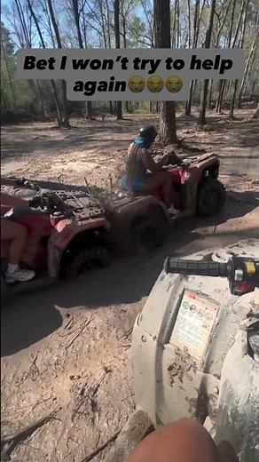 BACKSTORY__we_riding_ATV’s_and_a_girl_we_don’t_know_got_stuck. #muddy #mud #offroad