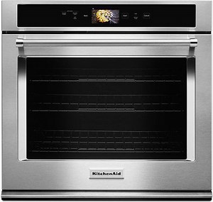 KitchenAid Smart Oven  30" Stainless Steel Single Convection Wall Oven - KOSE900HSS