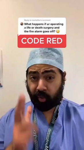 MedWorld- Medical & Health on Instagram: "Code red! #fire #emergency #surgery #surgeon #operatingroom #codered #surgicaltech #patient #firedrill #doctor #safety #hazard #code #drill #hospital #medschool Credit_ @drkaranrajan"