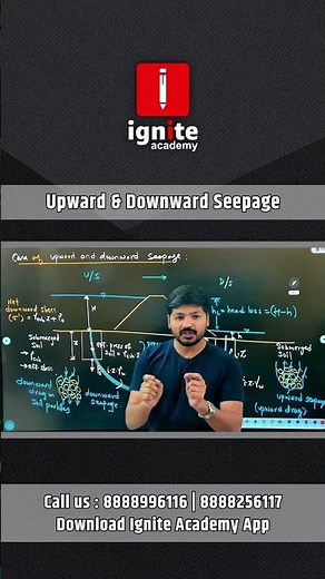 What is downward and upward seepage? | Upward and Downward seepage