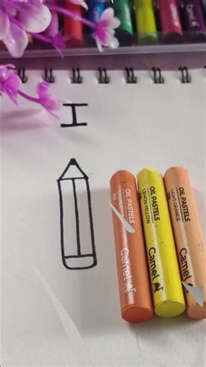 🎨 Drawing a Pencil ✏️ with Letter I 🅸 | Easy Drawing for Kids and Beginners 🎨 | Alphabet Drawing