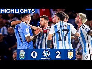 Argentina vs Uruguay 0-2 Full Highlights | Fifa World Cup 2026 Qualifiers