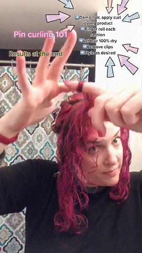 Finger Rolled Pin Curls Tutorial