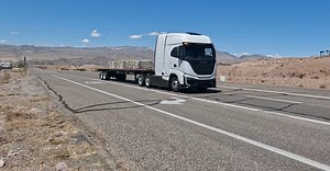 8.5K views · 383 reactions | Summer trucking, we got some sun. Three Nikola hydrogen fuel cell electric trucks, each with a GCW of 82,000 lbs, accepted the challenge of the famous Baker, CA grade. See some highlights from the engineers! | Nikola Corporation | Facebook