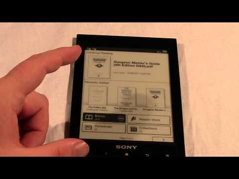 How Newspapers, Magazines and PDF Files look on the Sony PRS-T1