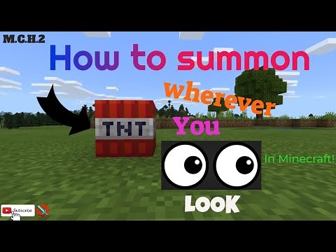 How to SUMMON TNT WHERE YOU LOOK in Minecraft!
