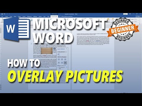 Microsoft Word How To Overlay Pictures
