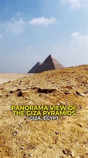 Giza - Panorama View of the Pyramids #Giza #Egypt #Travel