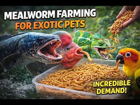 Meal Worms Breeding Telugu| Feed For Monster Fishes Telugu
