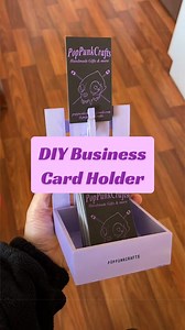 DIY Business Card Holder from Dollar Tree in Under $3