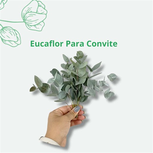 Buquê de Eucalipto Desidratado para Decoração Elegante