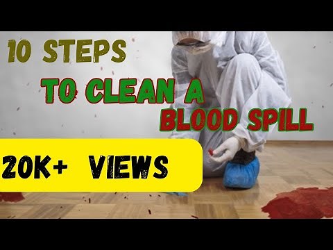 How to clean up Blood Spills/ 10 steps to clean blood spills ￼ ‪@Somia786‬