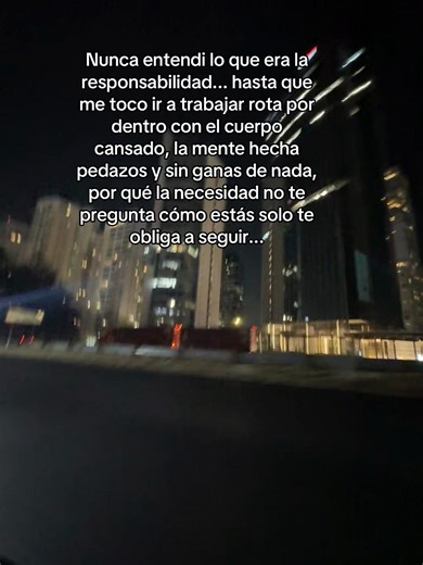 Responsabilidad y lucha interna ante la adversidad