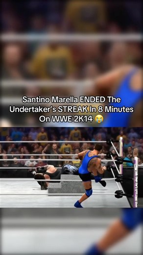 Santino Marella ENDED The Undertaker’s STREAK In 8 Minutes On WWE 2K14😭 #wwe #wwe2k #short