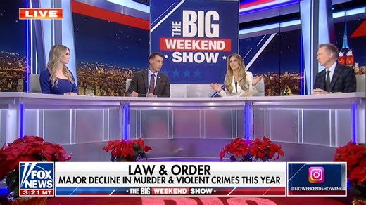 “IT’S FELON-CODDLING” – The U.S. is on pace for the largest decline in murders ever recorded. Tomi Lahren is skeptical of some crime stats, however, pointing out states like California reclassify violent crimes as misdemeanors. What do you think? | The Big Weekend Show