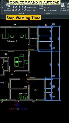 Dimension Command in AutoCAD #shorts #autocad