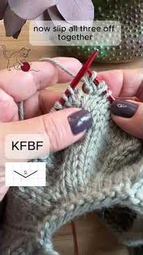 KFBF - Knit Front Back Front #knitting #continentalknitting