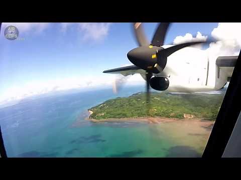 Leaving Paradise with GREAD VIEWS and SOUND! ATR 72 rocketing out of Nosy Be! [AirClips]