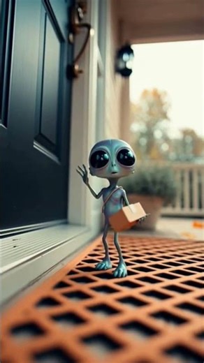 WHO SENT THIS CONFUSED ALIEN TO MY DOOR 💀😂 #brainrot #npc #alien #funny