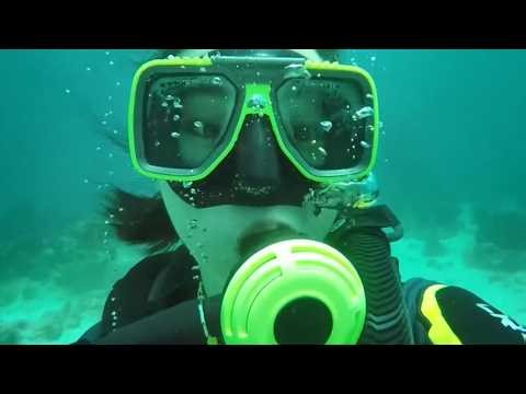 Female Diver is Diving with Cressi Neoprene Wetsuit