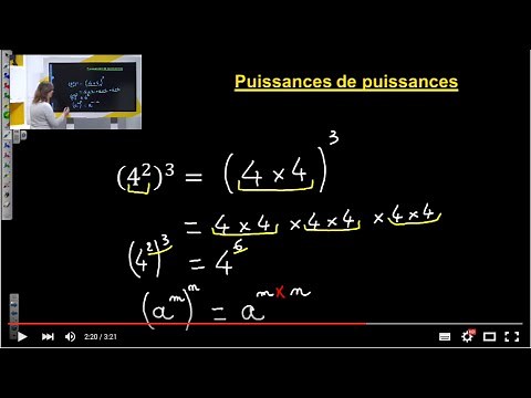 Extrait du cours Griffon Mathématiques 4e Puissances