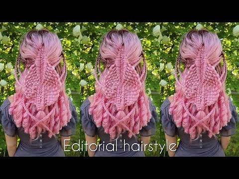 Intricate Diamond Braid with Accents | Editorial Hair | How to Braid Hairstyles