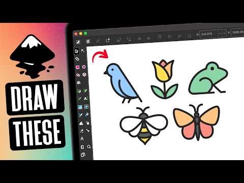 Inkscape Beginner Tutorial: Simple Icon Drawings