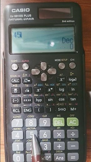 🤯 Number System Conversion with Casio fx-991 ES Plus | Quick Calculator Trick #casiocalculators