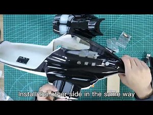FW450 V2 RC helicopter and airwolf assemble