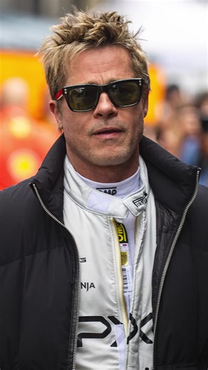 Brad Pitt Filming Behind the Scenes of F1 Movie at Silverstone