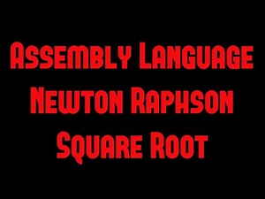 Newton Raphson Square Root