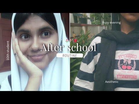 AFTERSCHOOL routine💖⭐ ᥫ᭡ *realistic * |#aesthetic #afterschoolroutine #sslcstudents