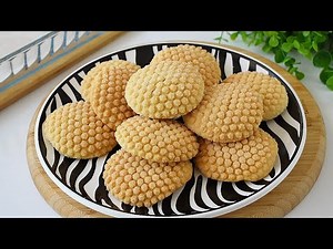 SADECE 10 DAKİKA DA ÇAY⁄KAHVE YANINA KATI YAĞSIZ BAYATLAMAYAN KURABİYE ⁄ kurabiye nasıl yapılır