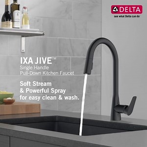 The IXA Jive™ features a 360° swivel spout and a 20" retractable hose for added convenience during everyday kitchen tasks. #DeltaFaucetCompany #DeltaFaucet #IXAJiveKitchenFaucet #pulldownfaucet | Delta Faucet India | Facebook