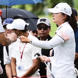 The only successful title defense of 2023? Jin Young Ko at the HSBC Women's World Championship 💪🏆 #LPGALookback | LPGA