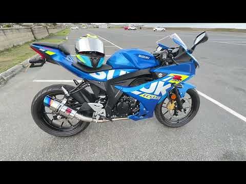 BLACK WIDOW EXHAUST: 2022 Suzuki GSX-R125 (Start up + Exhaust sound)