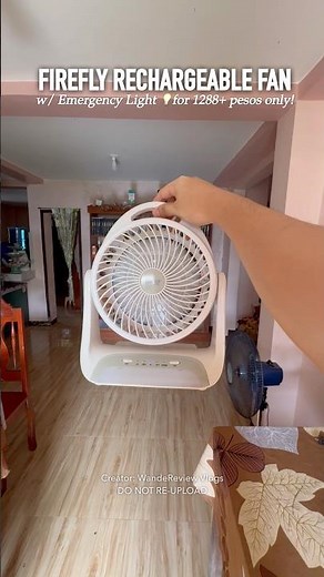 No Power? No Problem! 🔋 Firefly Rechargeable Mini Fan Review | Brownout Essential 💨