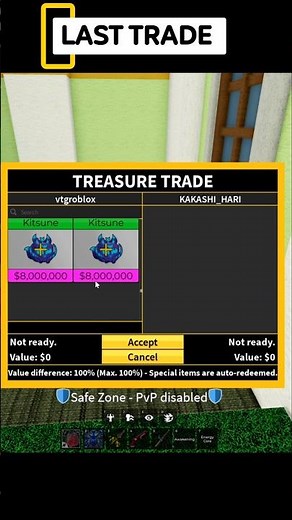 BLOX FRUITS LAST BIG L TRADE 😰#roblox