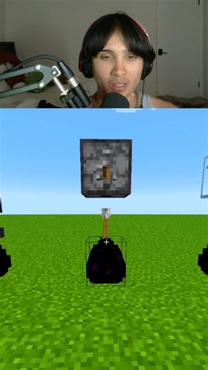 Testing falling block physics on Minecraft dragon eggs