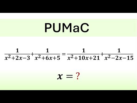 Can You Solve This Rational Equation? | PUMaC